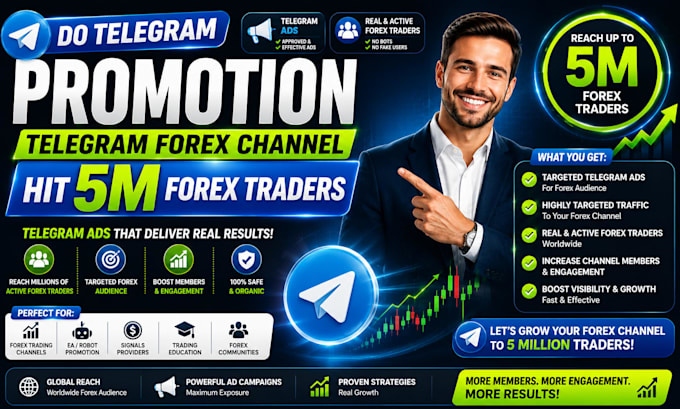 do telegram promotion, telegram forex channel hit 5m forex traders, telegram ads