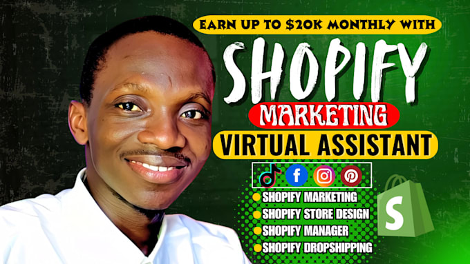 handle shopify store management product uploads and VA tasks