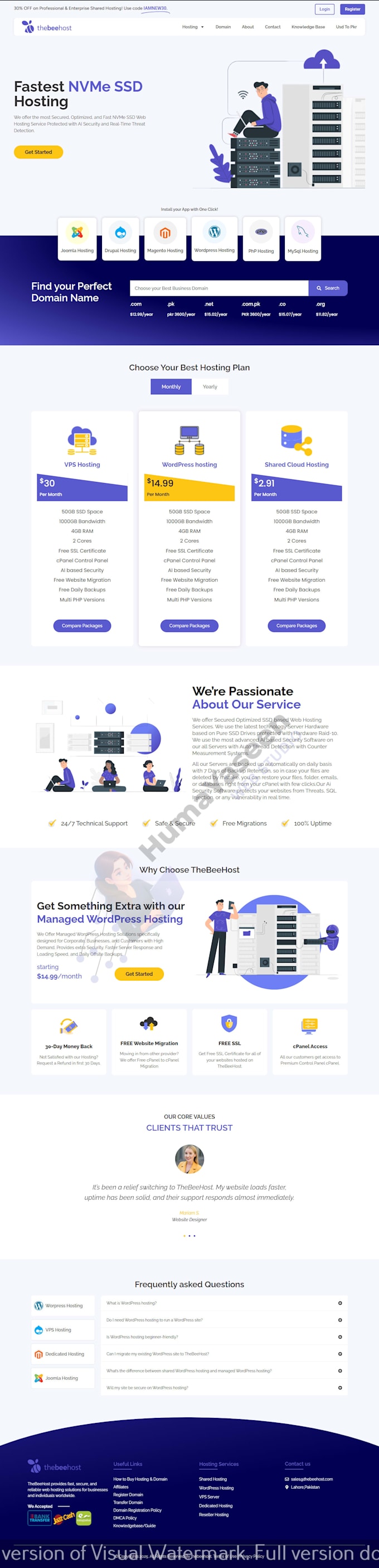 design and develop a responsive custom wordpress website