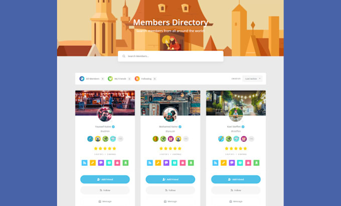 create dating, social network website with wordpress theme