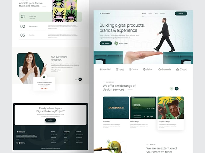design a wordpress landing page or an elementor landing page