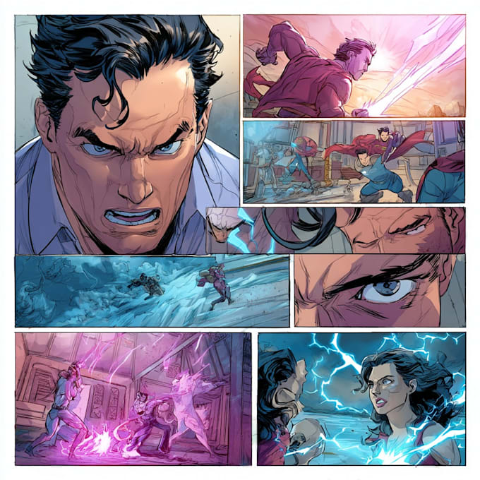 do superhero comic page