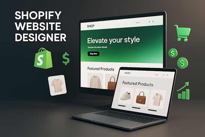 shopify website design redesign, clone shopify store