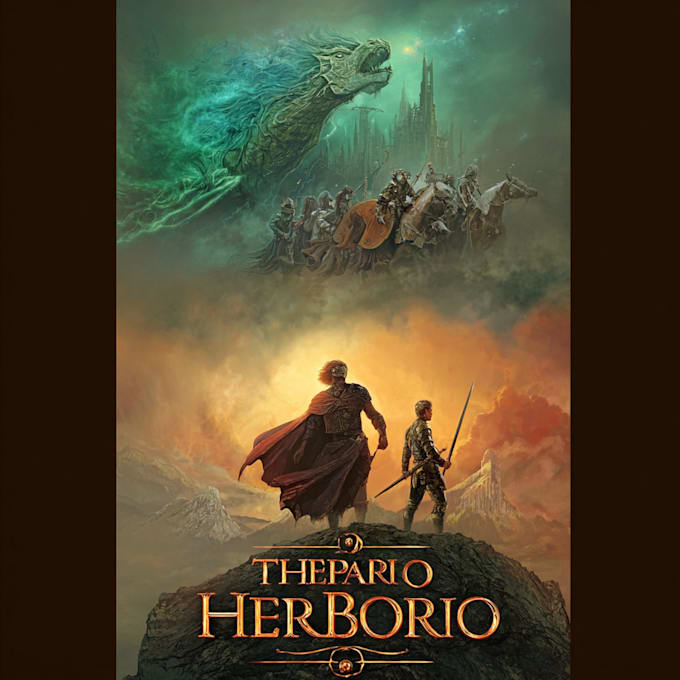 create an epic fantasy book cover