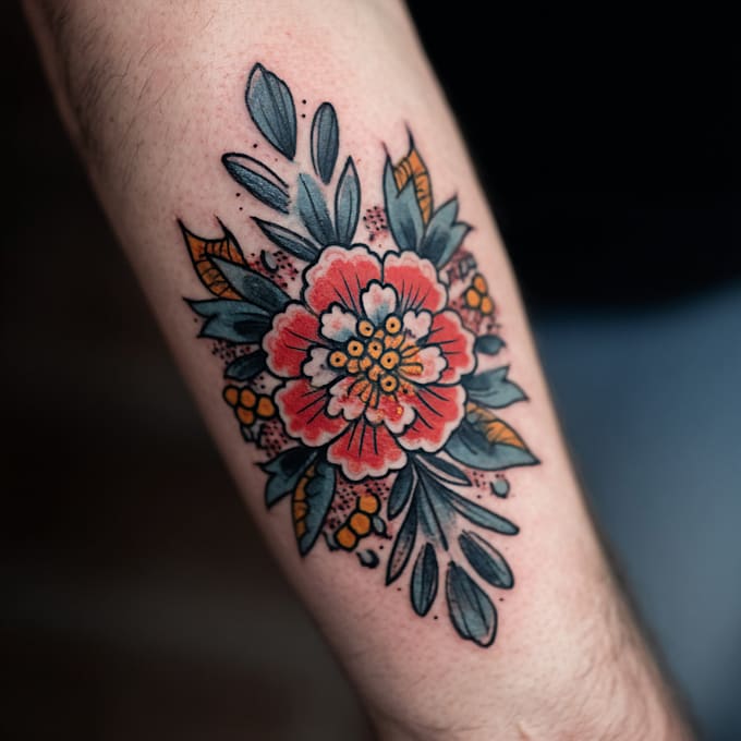 create american traditional tattoo style design by request
