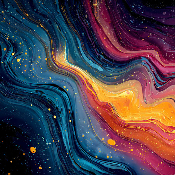 make an abstract art or color abstract art