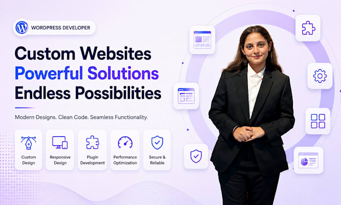 be your custom wordpress website developer using any theme