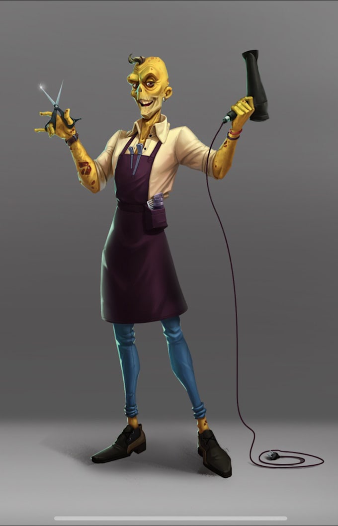 do a character concept art