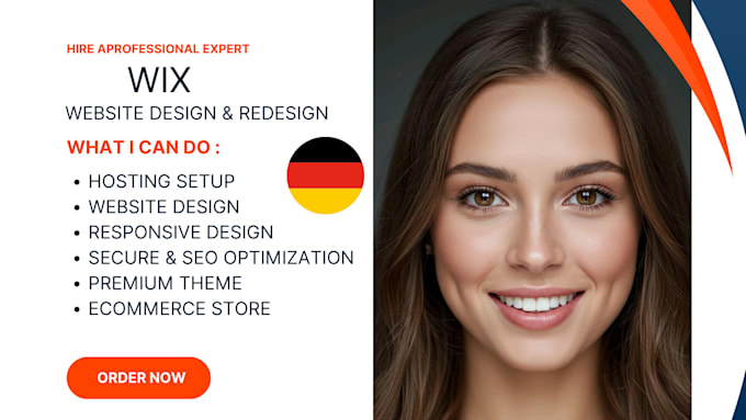 build german wix websites, redesign, fix bugs,  website design and do wix SEO