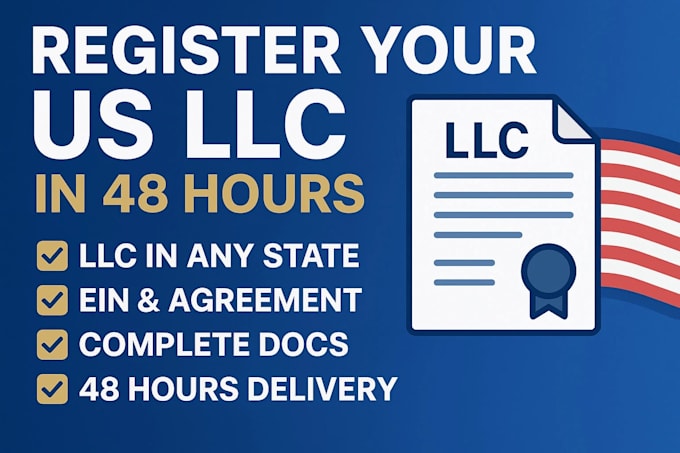 register your llc in any US state with complete documentation