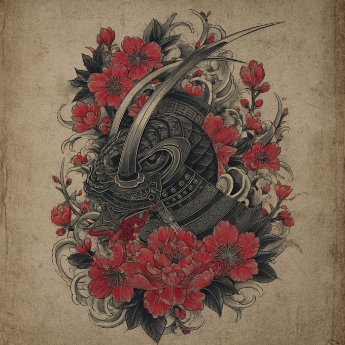 create japanese or oriental tattoo design for you