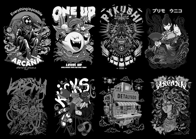 do customize illustration in pen and ink art style