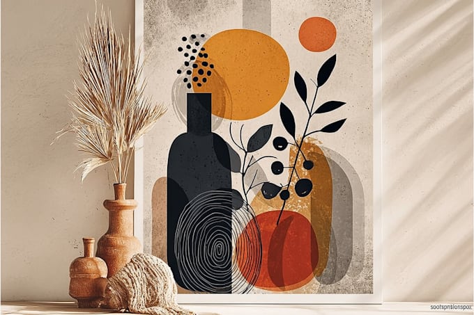 design printable abstract wall art posters