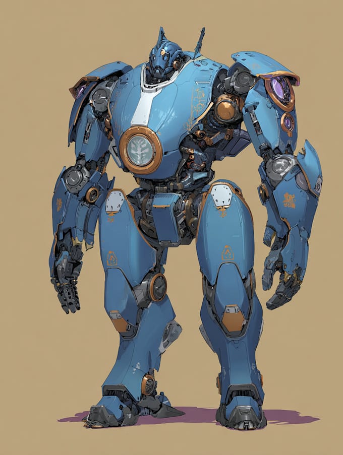 do complete mecha concept arts