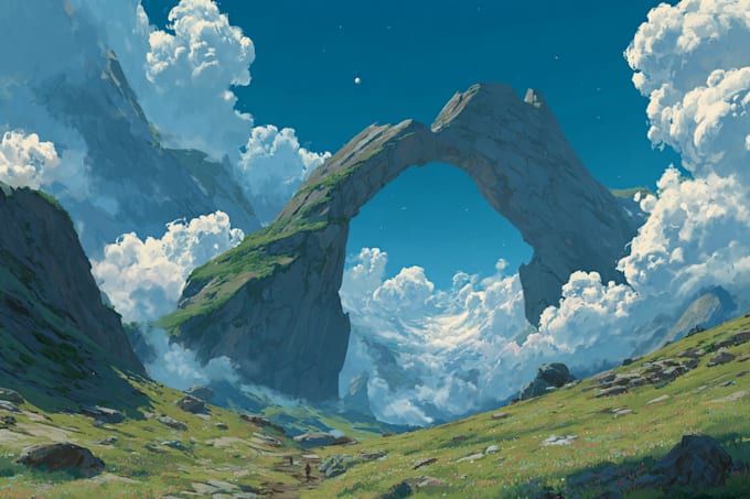 do detailed fantasy landscapes and environments