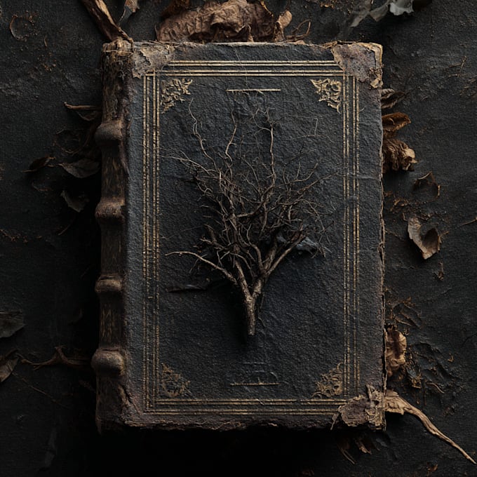 design an eccentric dark book cover