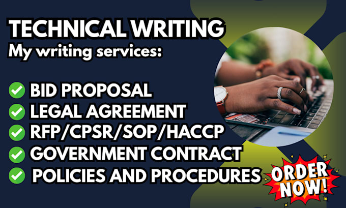write rfp proposal writing government contract technical writing grant proposal
