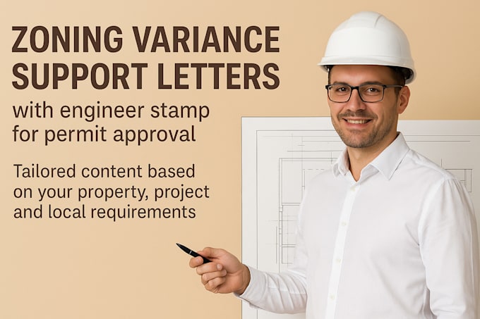 Team Permitting Lettering Scrivere lettere di supporto per variazioni di zonizzazione con timbro ...