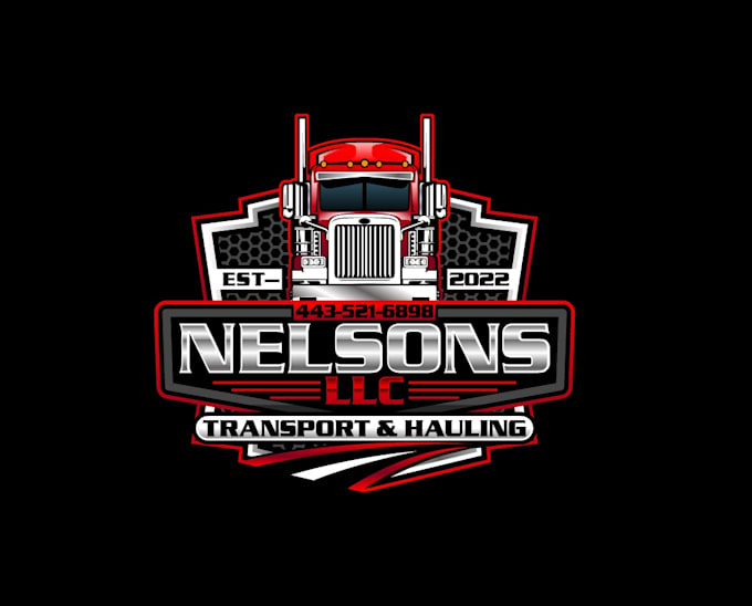 create creative and good looking transport hauling logo design