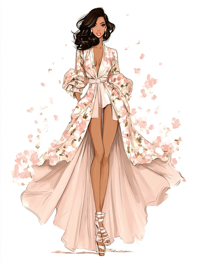 Do fashion illustration for your designs by Menachemtrain | Fiverr