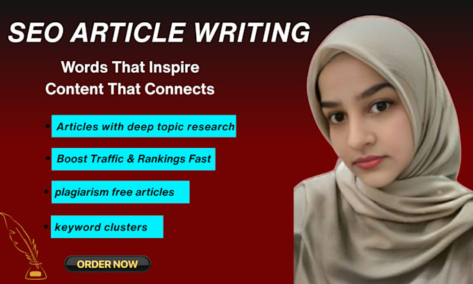 write SEO optimized articles and blog posts with keyword clusters for ranking