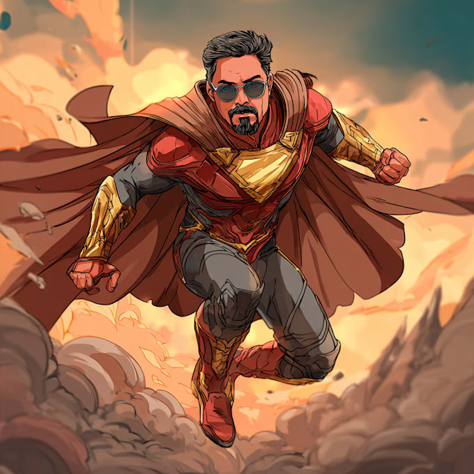 draw a superhero character