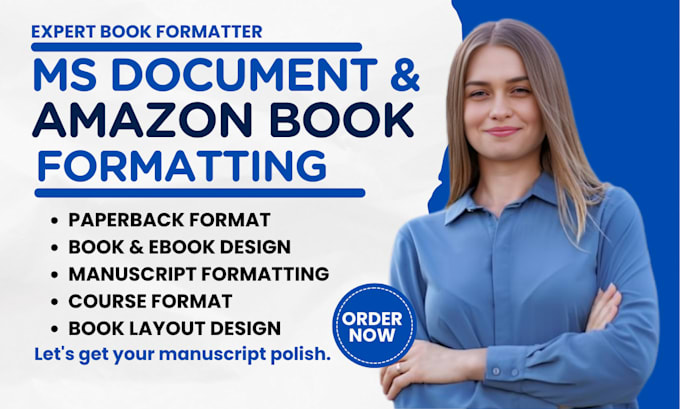 amazon KDP book formatting, document formatting, proofreading, manuscript format