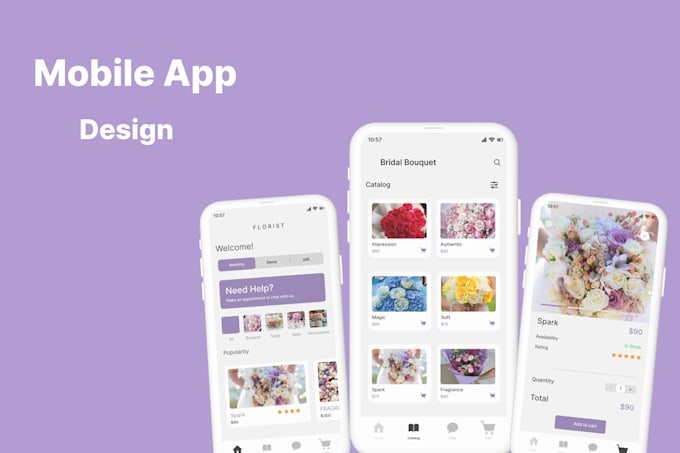 design modern mobile app and web UI UX