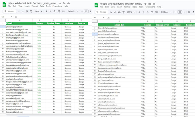 provide niche targeted email list for email marketing