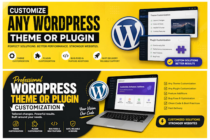develop custom features for wordpress themes and plugins