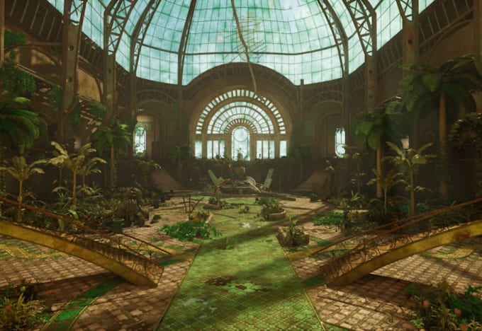 design 3d game  environment virtual world builder VR game environment game map