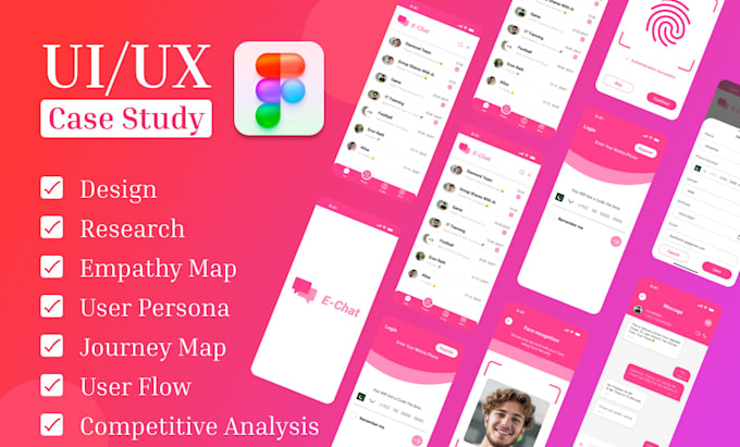 do a detailed UI UX case study for your app in figma