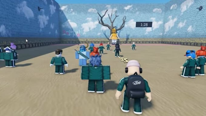 develop roblox squid game, roblox script, build full roblox game creation
