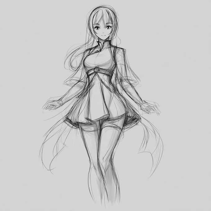 make sketch you anime sketch art