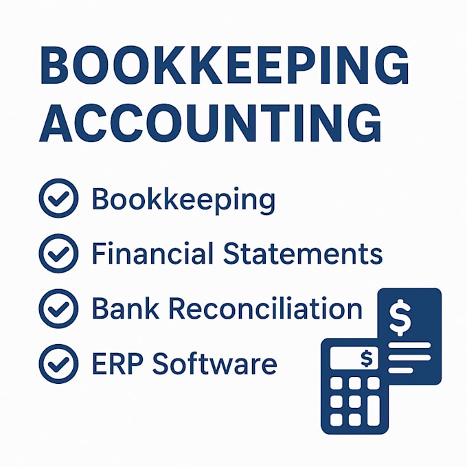 do bookkeeping in quickbooks, excel and erp software