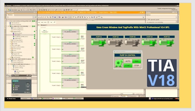 do plc programming and design hmi in tia portal