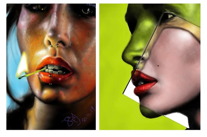 create artwork of your portrait, based on your ideas and visual concepts