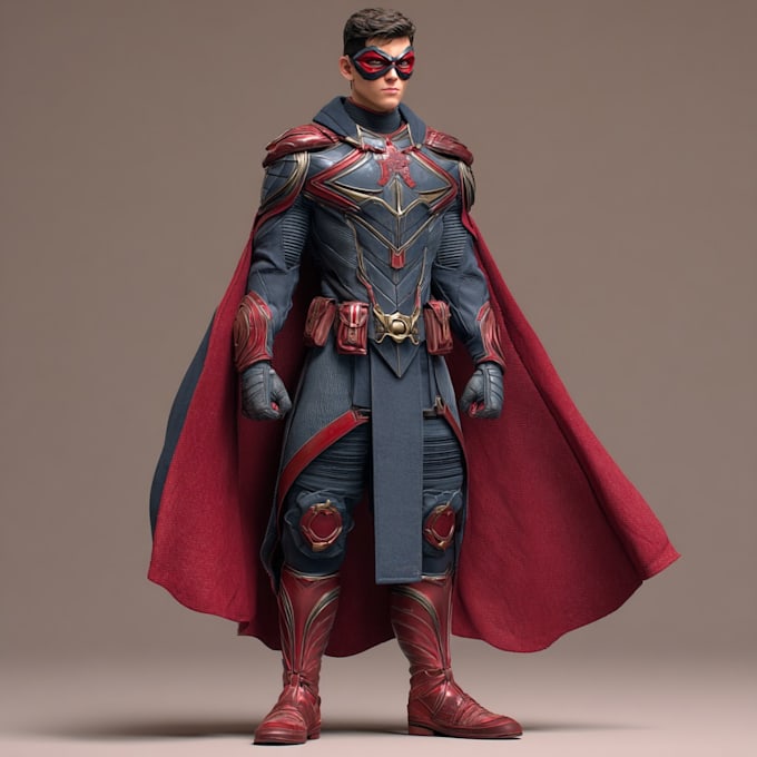 draw superhero character for you