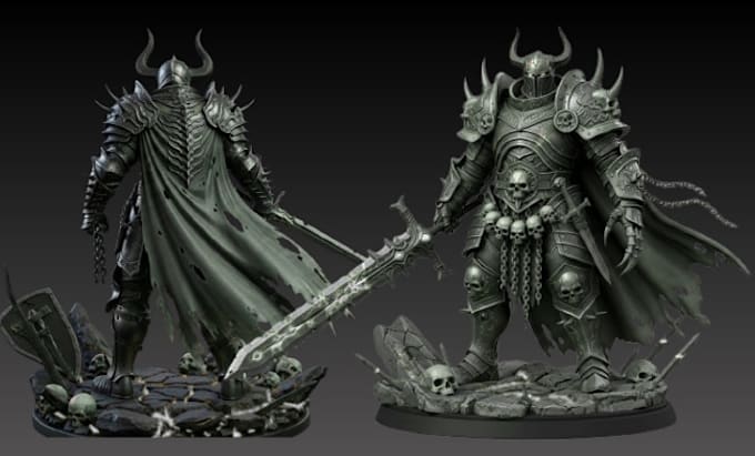 do 3d character model warhammer40k model, warhammer40k miniature for 3d printing
