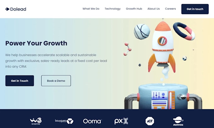 design landing page by using squarespace
