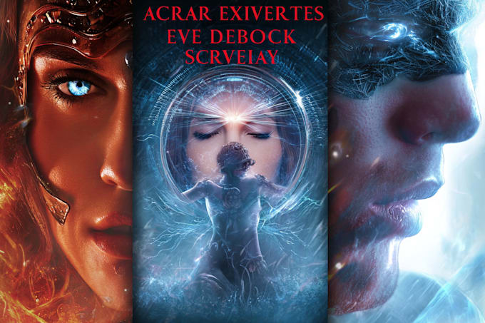 create eyecatching sci fi or romance book cover or ebook cover