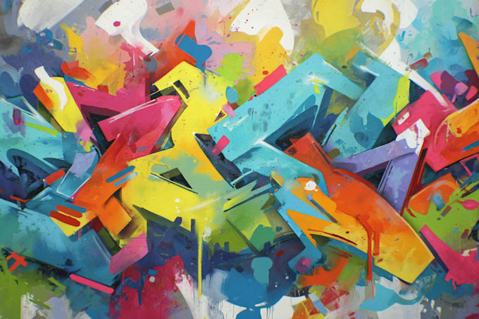 create custom graffiti art designs murals and wall arts