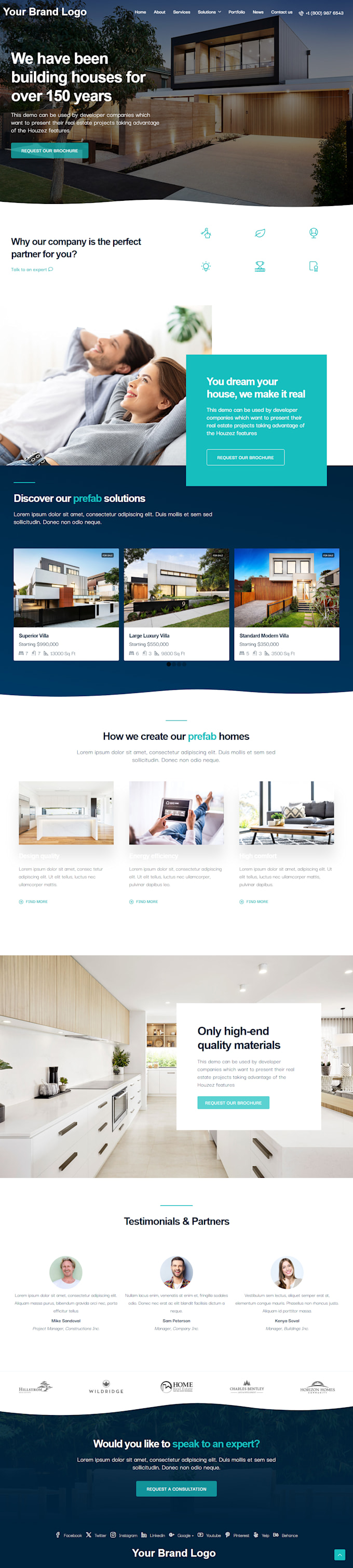 design modern real estate wordpress website with elementor