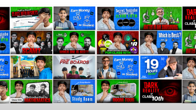 Create attractive youtube thumbnails to increase ctr by Flexproyt | Fiverr