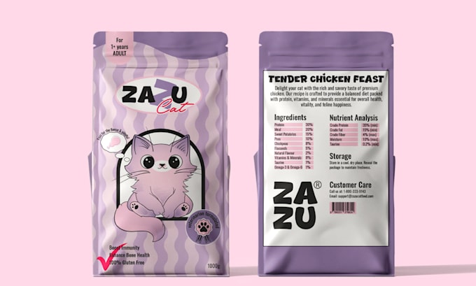 design a charming product packaging or label