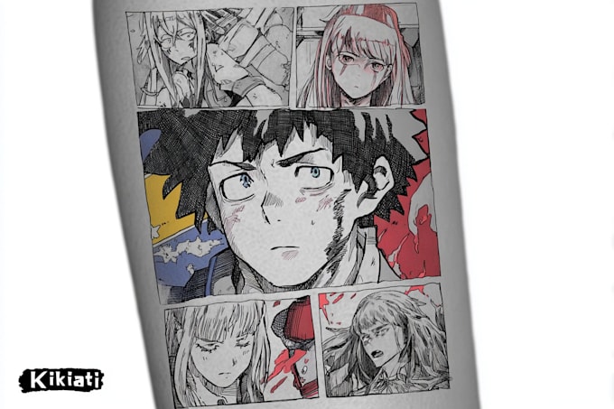 make anime tattoo design