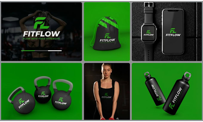 do unique business logo and a complete branding kit with full brand identity