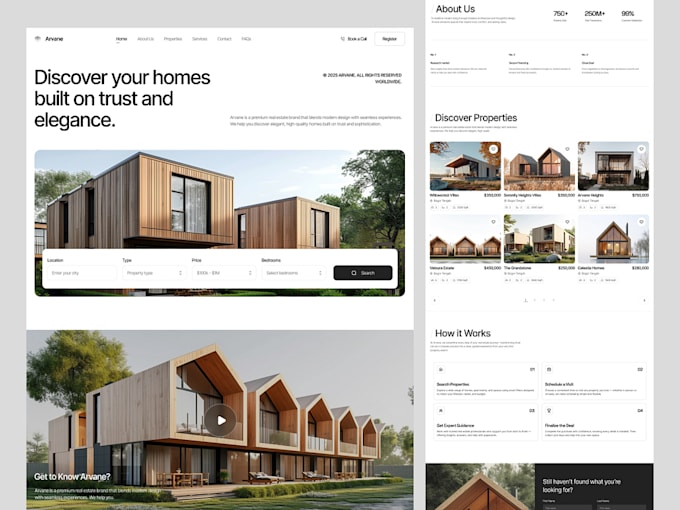 develop real estate app and property listing website with CRM integration