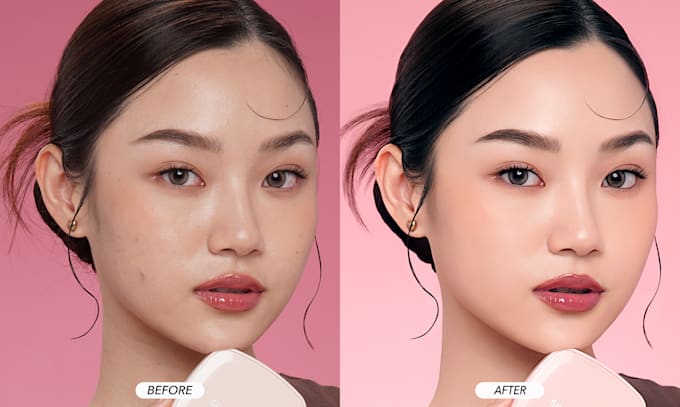 do beauty photo retouch for skincare brand