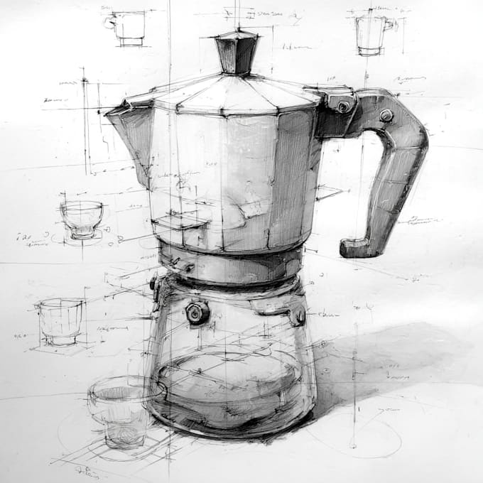 concept sketching arts about objects